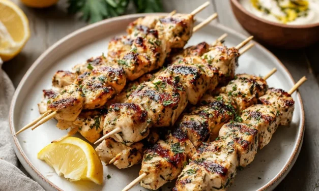 Grilled Lemon-Herb Chicken Skewers