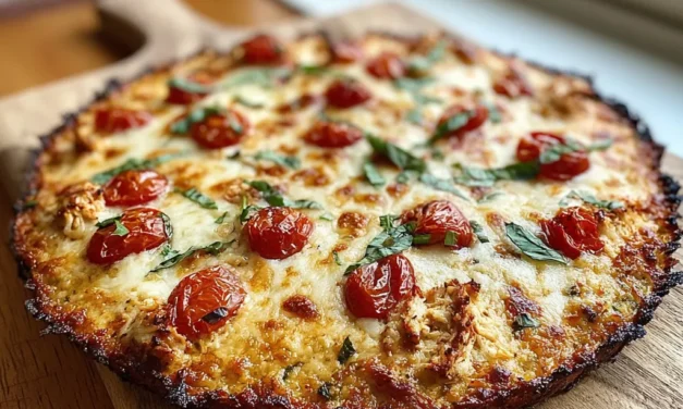 Ground Chicken Pizza Crust