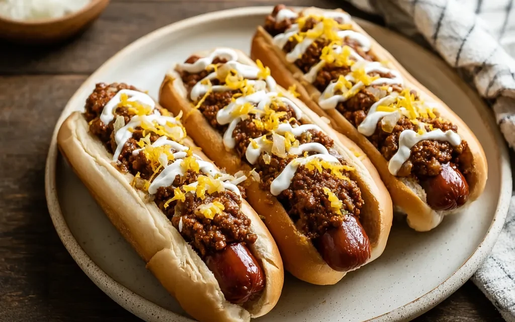 Homemade Coney Island Style Hot Dogs