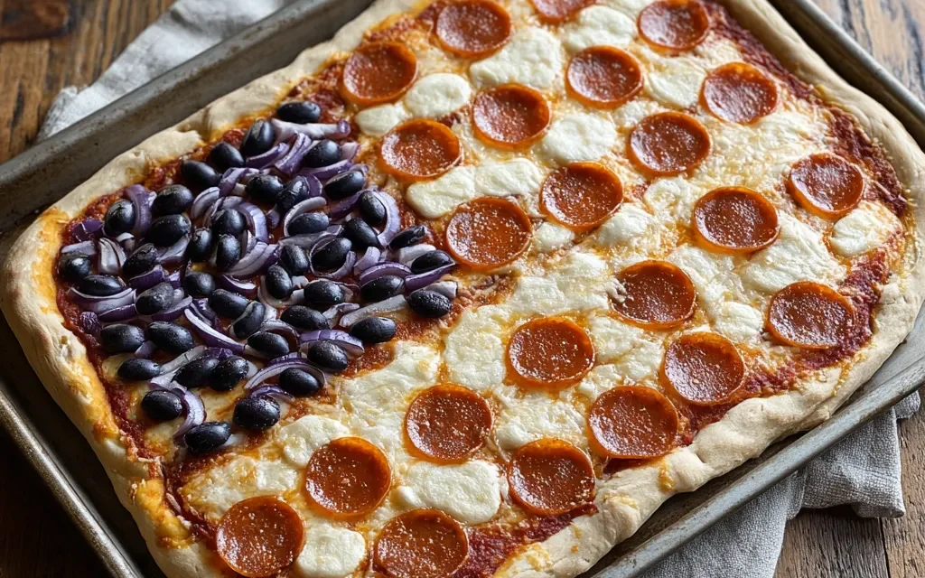 Homemade Patriotic Pizza