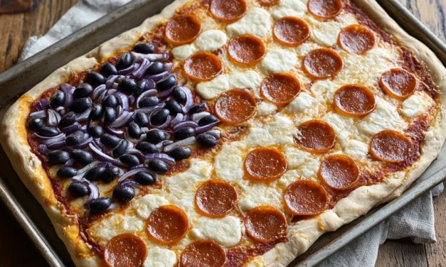 Homemade Patriotic Pizza