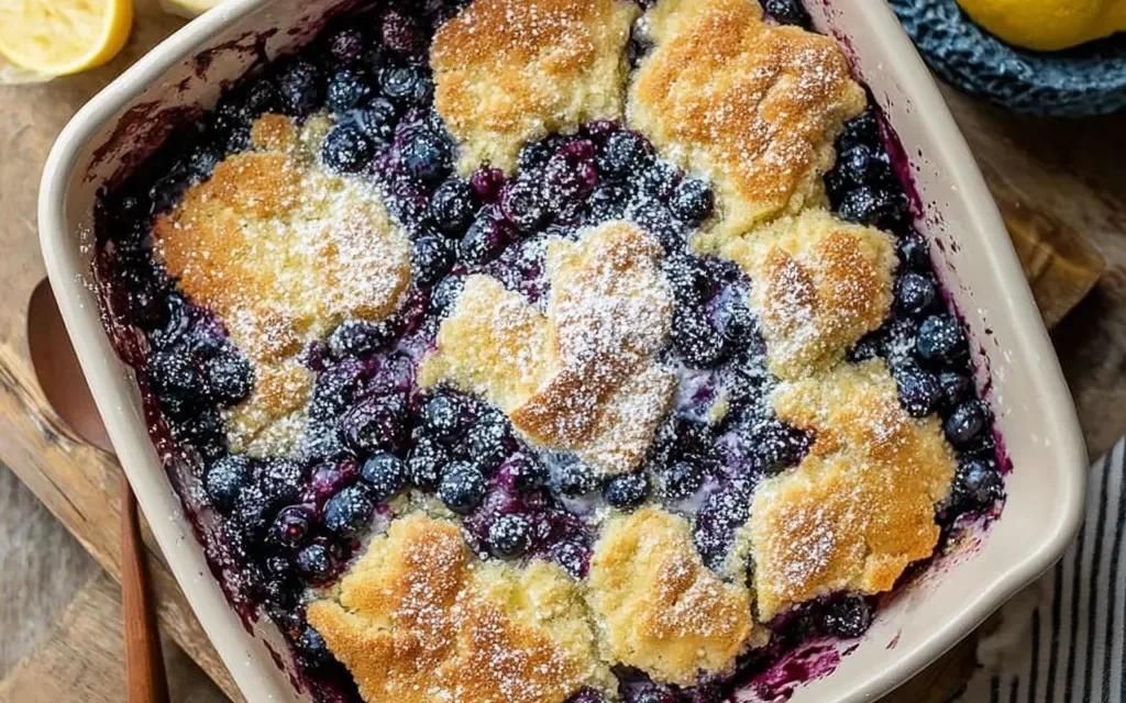 Lemon Blueberry Dump Cake