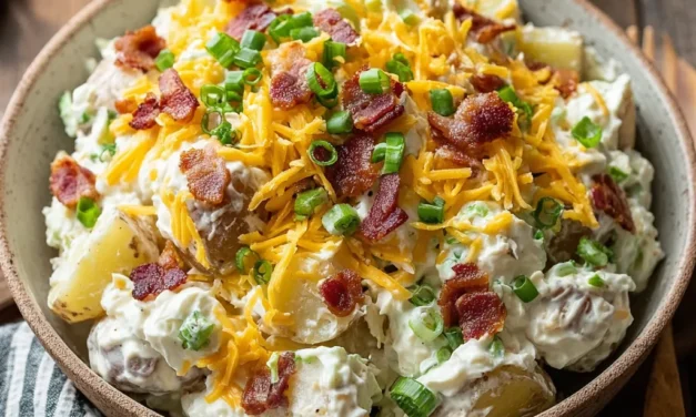 Loaded Baked Potato Salad (No Mustard)