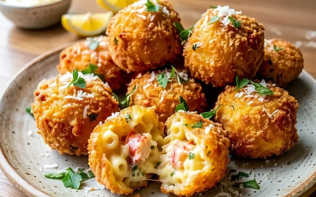 Lobster Mac and Cheese Bites