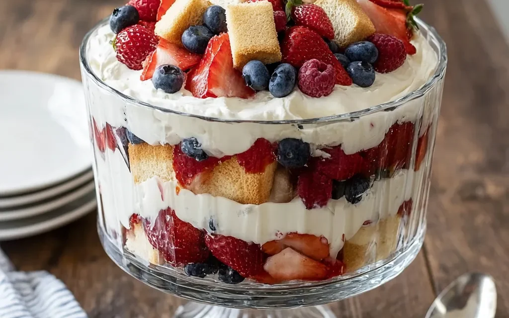 No-Bake Berry Trifle Summer Dessert