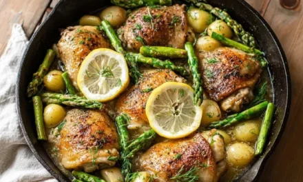 One-Pot Lemon Garlic Chicken with Spring Veggies