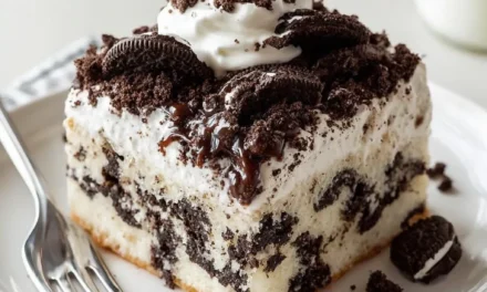 Oreo Cookie Poke Cake