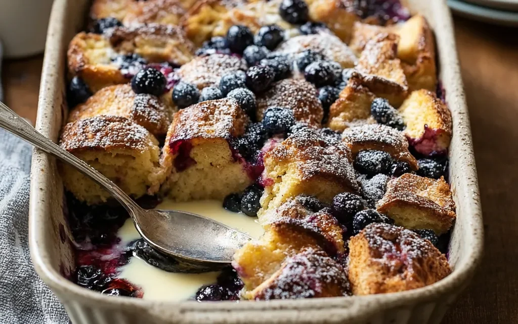 Overnight Blueberry French Toast Bake