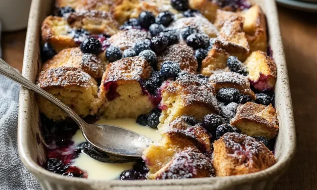 Overnight Blueberry French Toast Bake