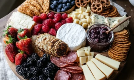 Patriotic Red White and Blue Charcuterie Board