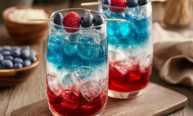 Red White and Blue Fireworks Cocktails