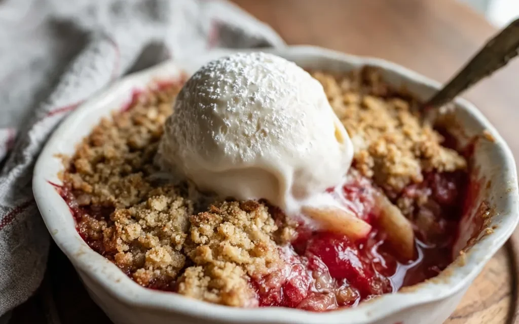 Rhubarb & Ginger Switter Crumble