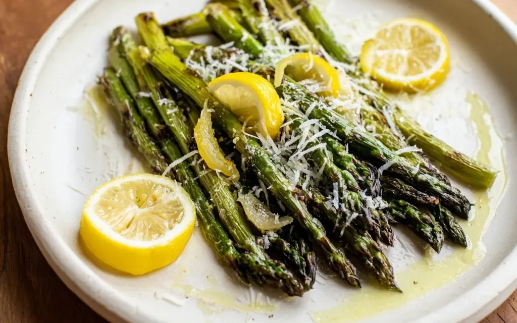 Classic Roasted Asparagus with Parmesan and Lemon