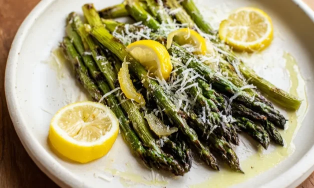 Classic Roasted Asparagus with Parmesan and Lemon