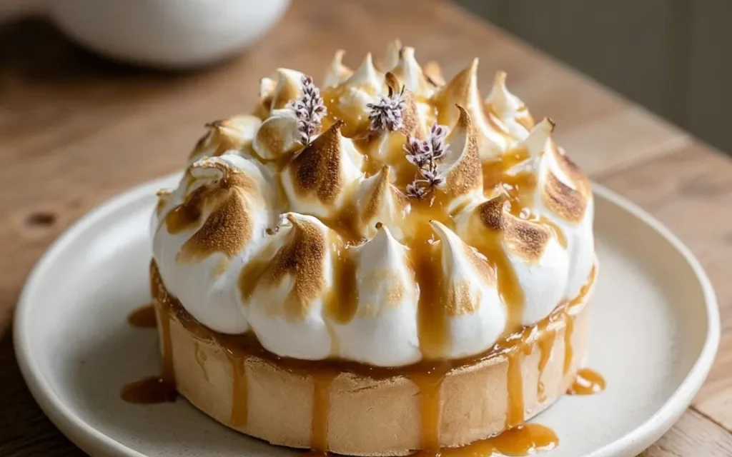 Salted Caramel Swiss Meringue