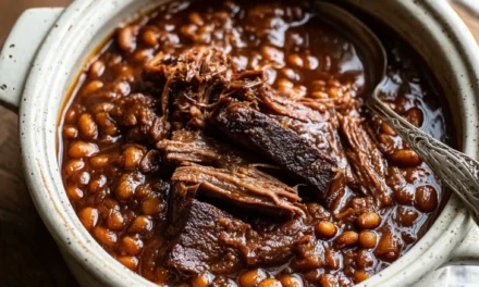 Slow-Cooker Baked Beans with Brisket
