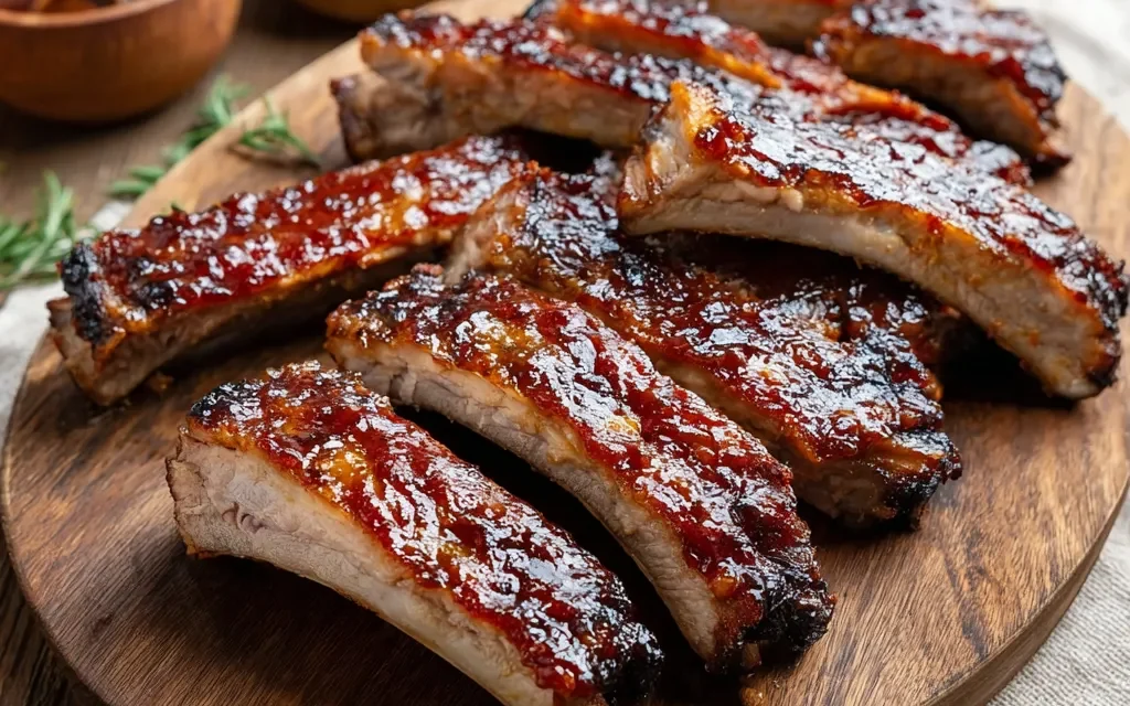 Smoked Honey-Garlic Ribs