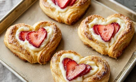 Strawberry Cream Cheese Heart Danishes