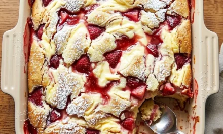 Strawberry Earthquake Cake