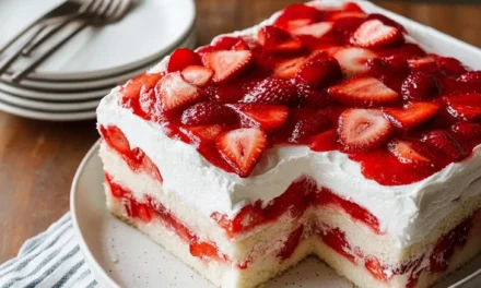 Strawberry Jello Poke Cake