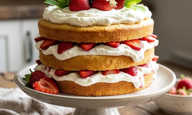 Strawberry Shortcake Layer Cake