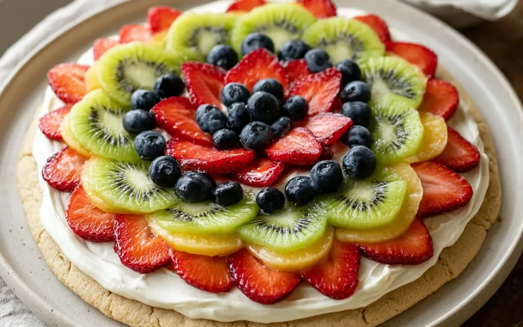 Sugar Cookie Fruit Pizza