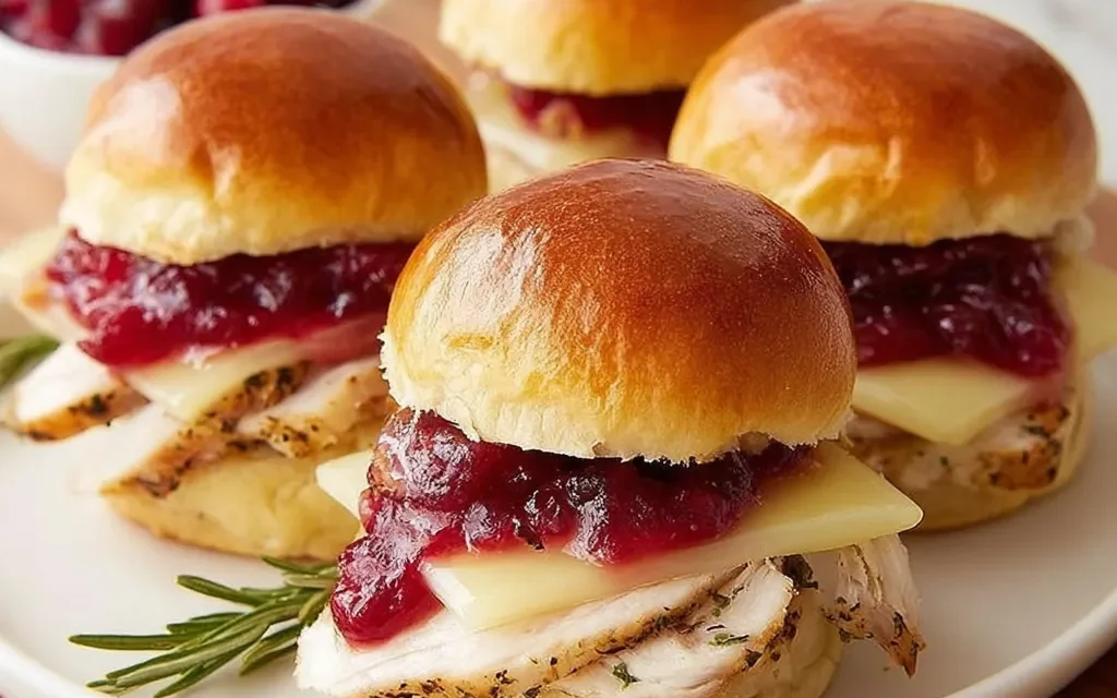 Turkey Cranberry Brie Sliders