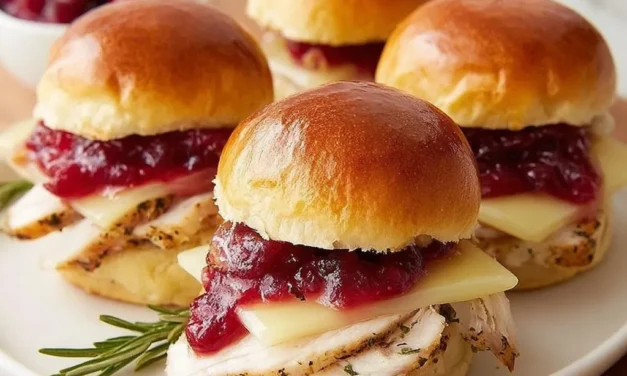Turkey Cranberry Brie Sliders