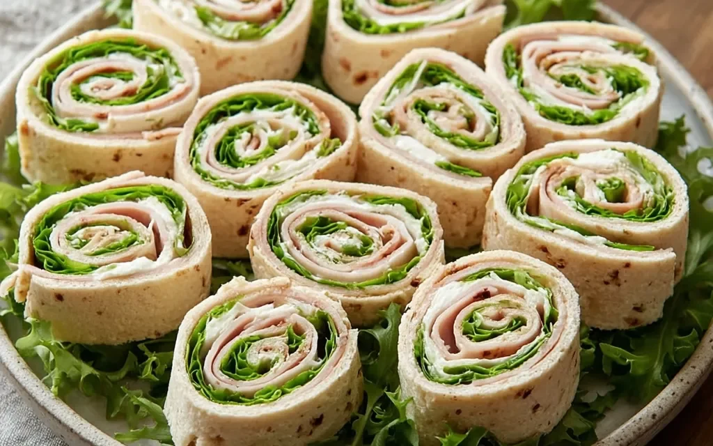 Turkey and Cheese Pinwheel Sandwiches