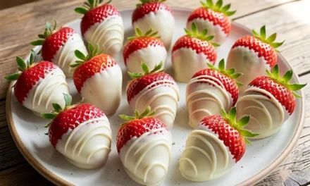 White Chocolate Dipped Strawberries