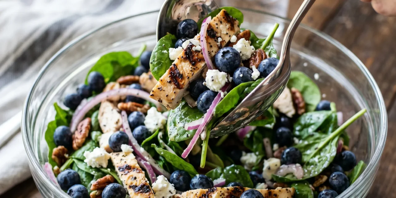 Blueberry Summer Salad with Chicken