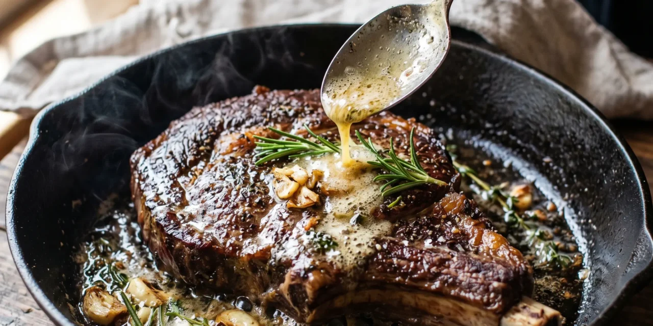 Butter-Basted Garlic Herb Skillet Steak