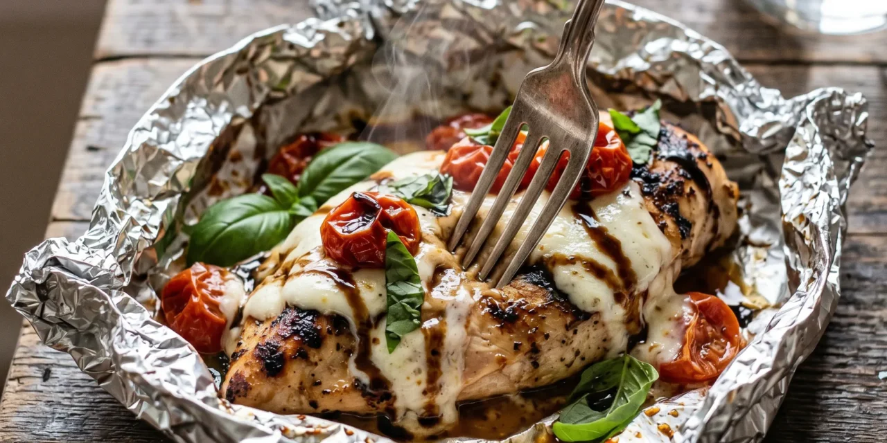 Caprese Chicken Foil Packs