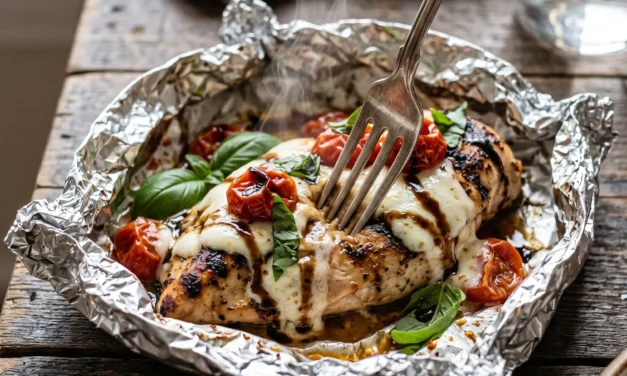 Caprese Chicken Foil Packs