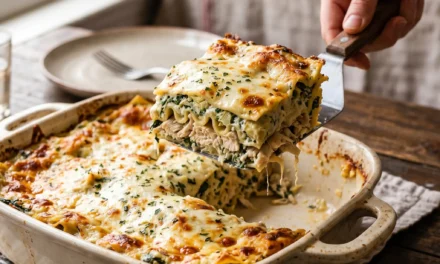 Chicken, Spinach & Artichoke Lasagna