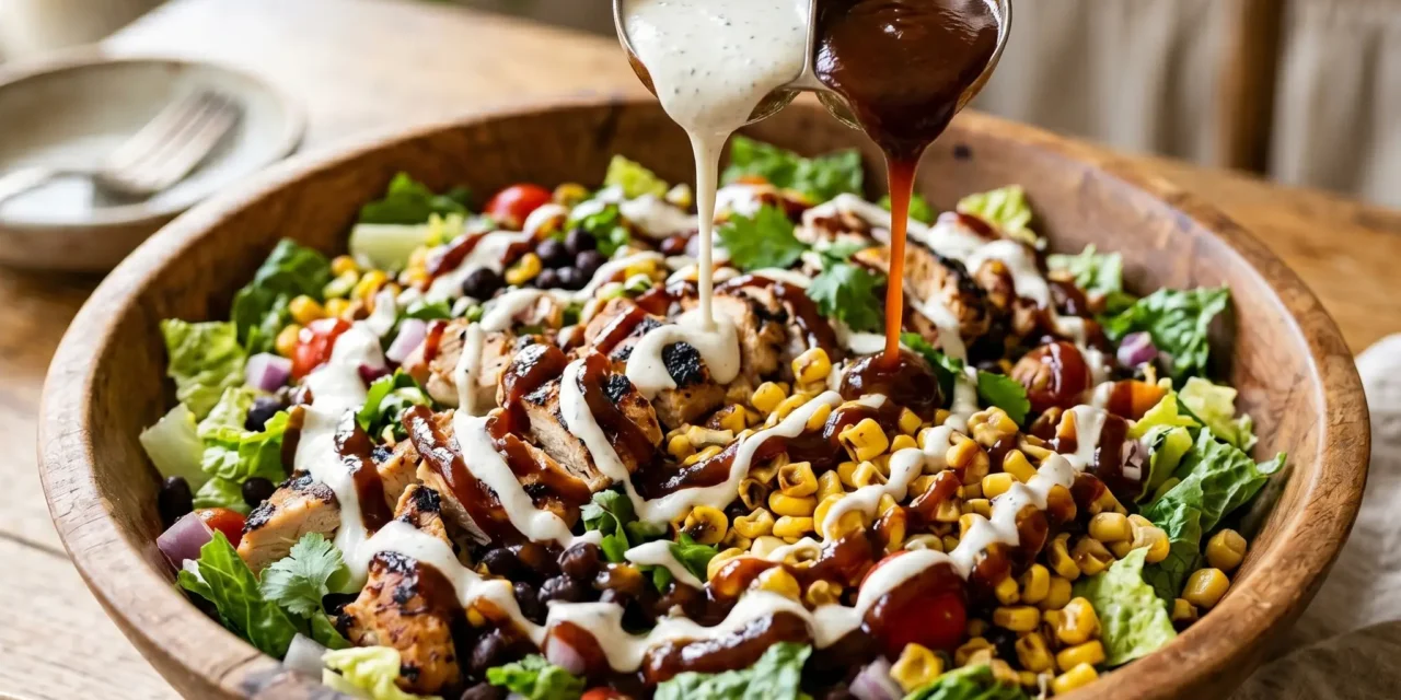 Creamy BBQ Chicken Salad: A Quick and Tasty Feast