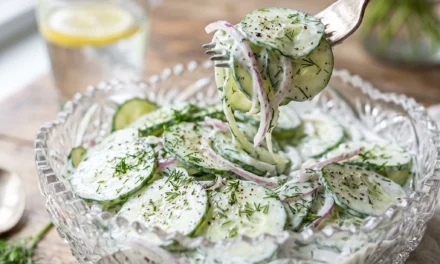 Creamy Cucumber Salad – A Refreshing Summertime Delight