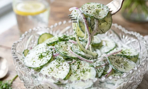 Creamy Cucumber Salad – A Refreshing Summertime Delight