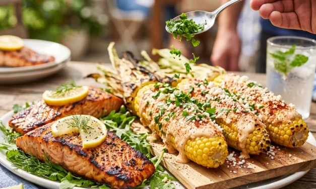 Grilled Salmon & Elote Corn: Your New Summertime Favorite