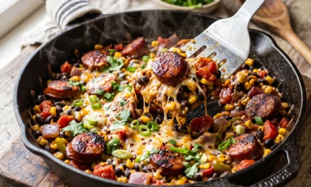 Kielbasa Black Bean Skillet