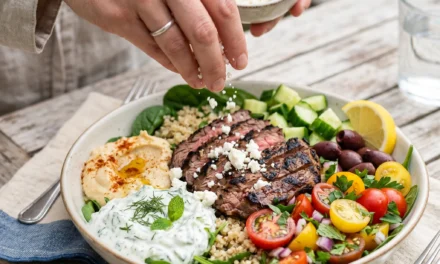 Mediterranean Flank Steak Bowls