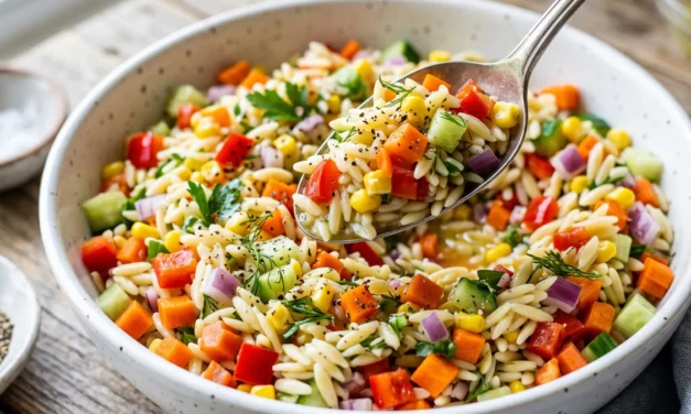 Rainbow Orzo Salad – A Vibrant and Flavorful Summer Delight
