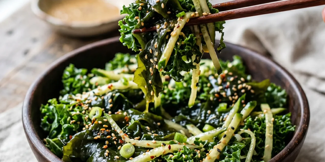Seaweed, Kale, and Cucumber Salad: A Refreshing and Nutritious Dish