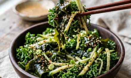 Seaweed, Kale, and Cucumber Salad: A Refreshing and Nutritious Dish