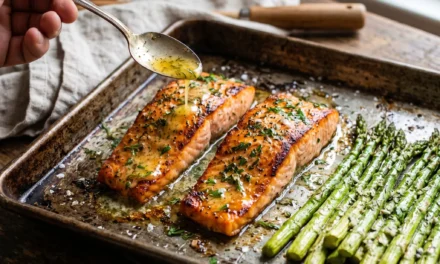 Sheet-Pan Garlic Butter Salmon & Asparagus