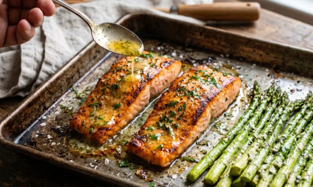 Sheet-Pan Garlic Butter Salmon & Asparagus