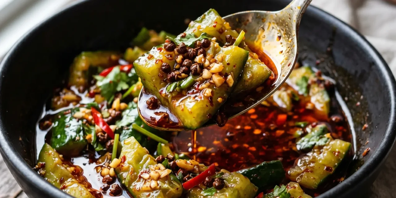 Spicy Cucumber with Sichuan Peppercorns: A Refreshing and Zesty Treat
