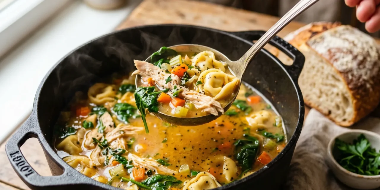 Rotisserie Chicken Tortellini Soup: A Quick & Delicious Meal