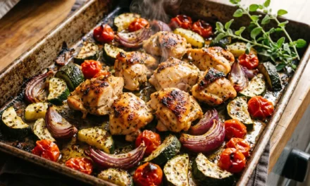 Sheet Pan Greek Chicken and Vegetables