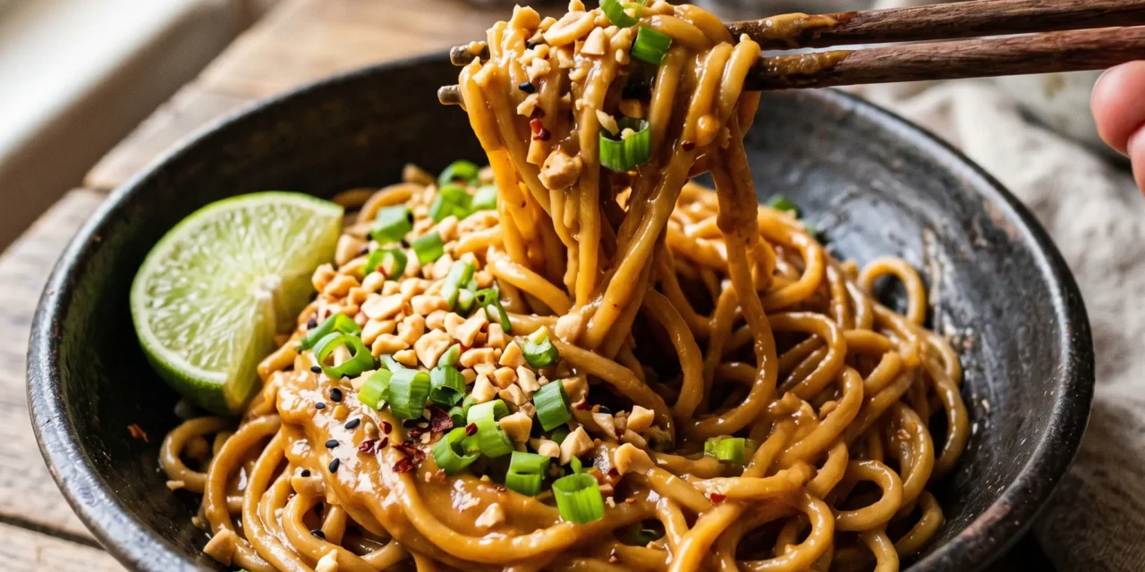 Delicious Thai Peanut Noodles Ready in 20 Minutes